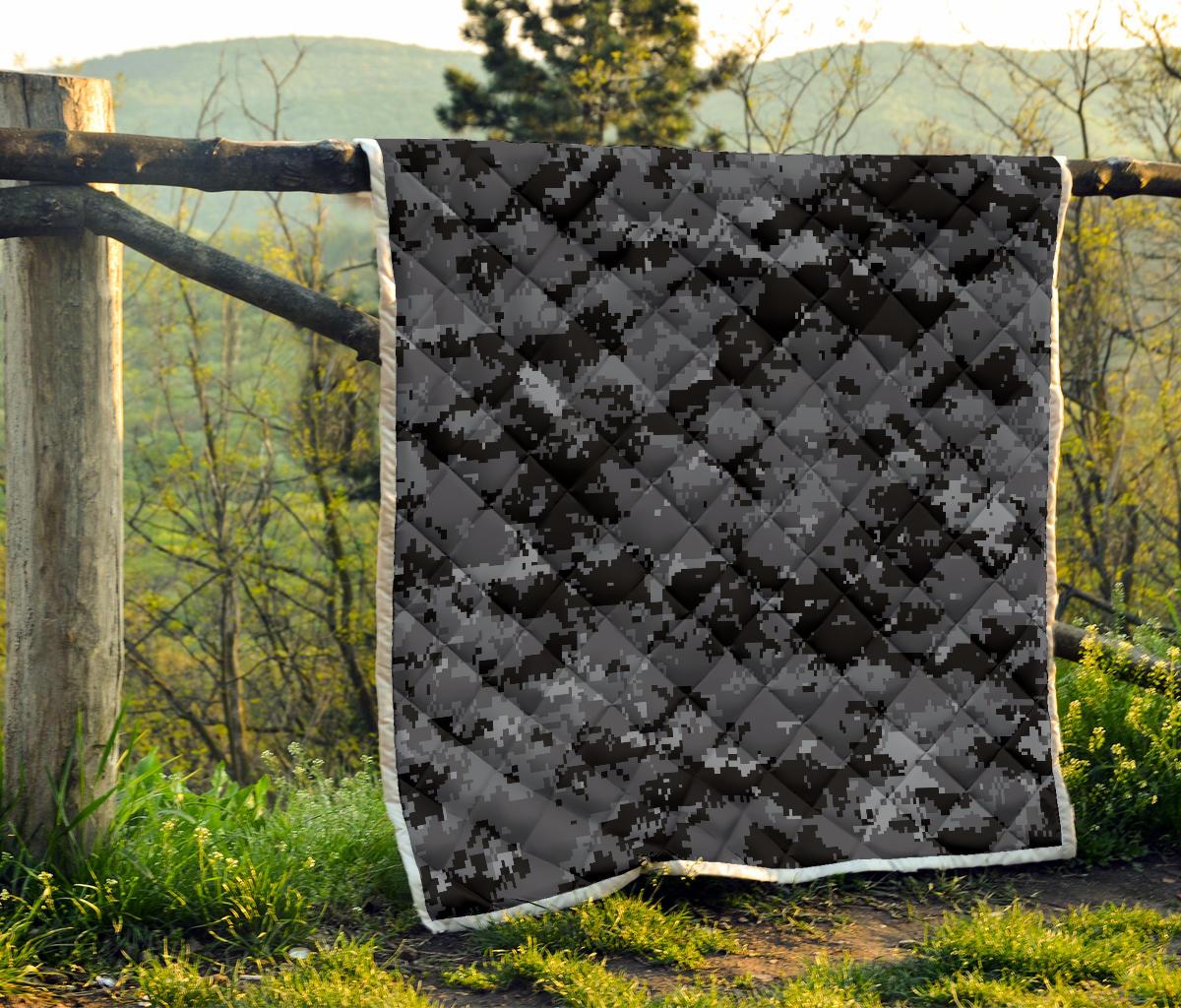 ACU Digital Black Camouflage Premium Quilt-JTAMIGO.COM