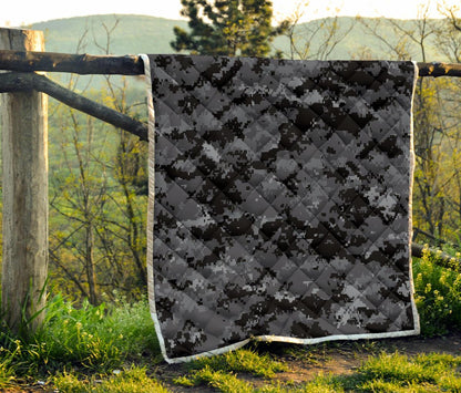 ACU Digital Black Camouflage Premium Quilt-JTAMIGO.COM