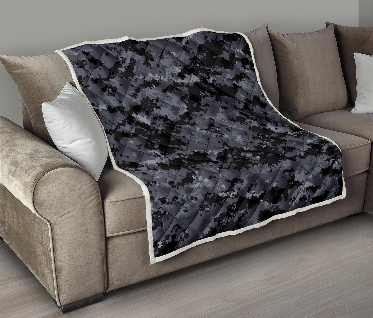 ACU Digital Black Camouflage Premium Quilt-JTAMIGO.COM