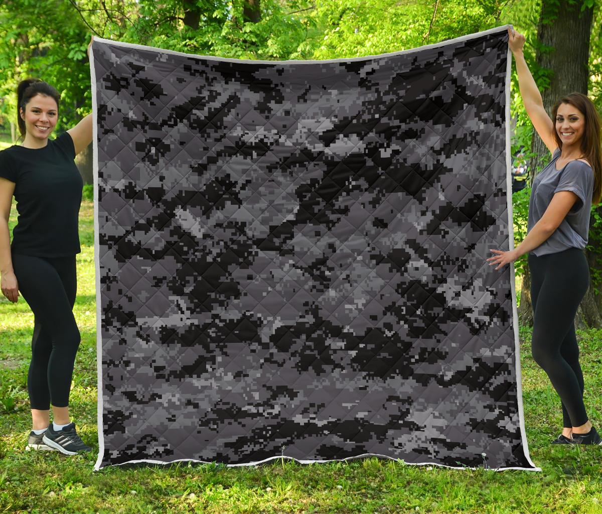 ACU Digital Black Camouflage Premium Quilt-JTAMIGO.COM