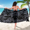 ACU Digital Black Camouflage Sarong Pareo Wrap
