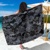 ACU Digital Black Camouflage Sarong Pareo Wrap
