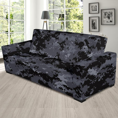 ACU Digital Black Camouflage Sofa Slipcover-JTAMIGO.COM
