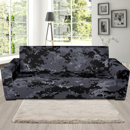 ACU Digital Black Camouflage Sofa Slipcover-JTAMIGO.COM