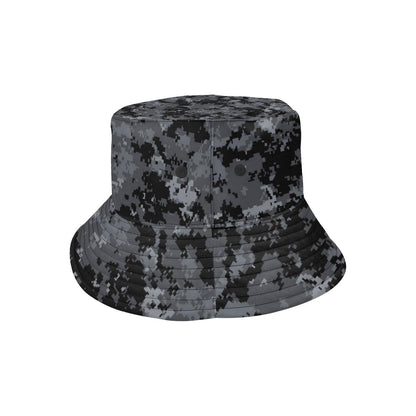 ACU Digital Black Camouflage Unisex Bucket Hat