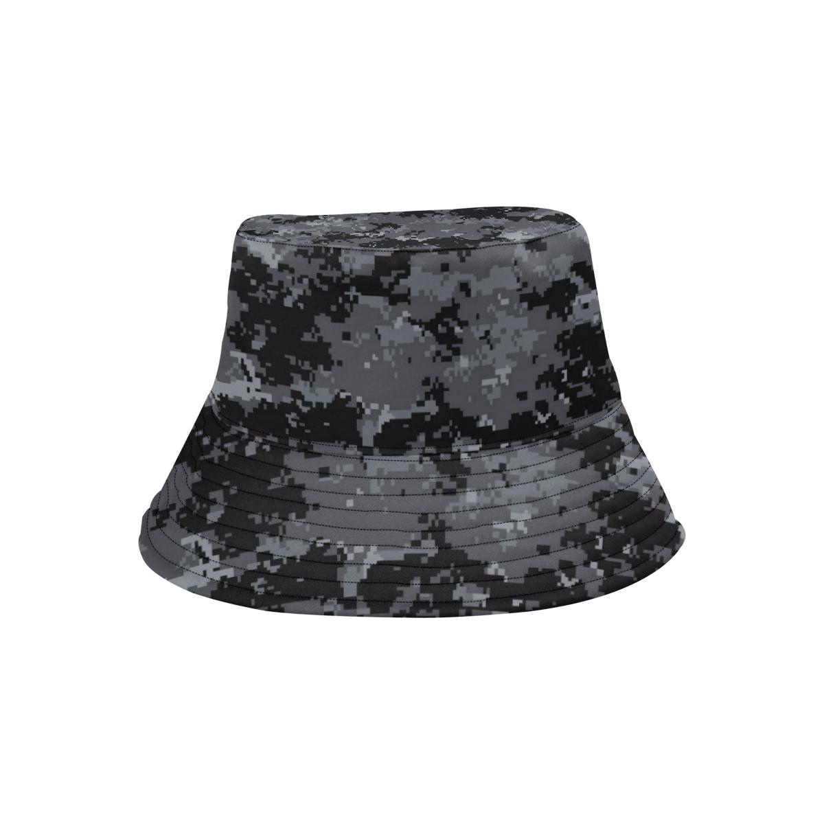 ACU Digital Black Camouflage Unisex Bucket Hat