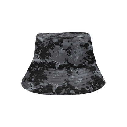 ACU Digital Black Camouflage Unisex Bucket Hat