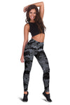 ACU Digital Black Camouflage Women Leggings