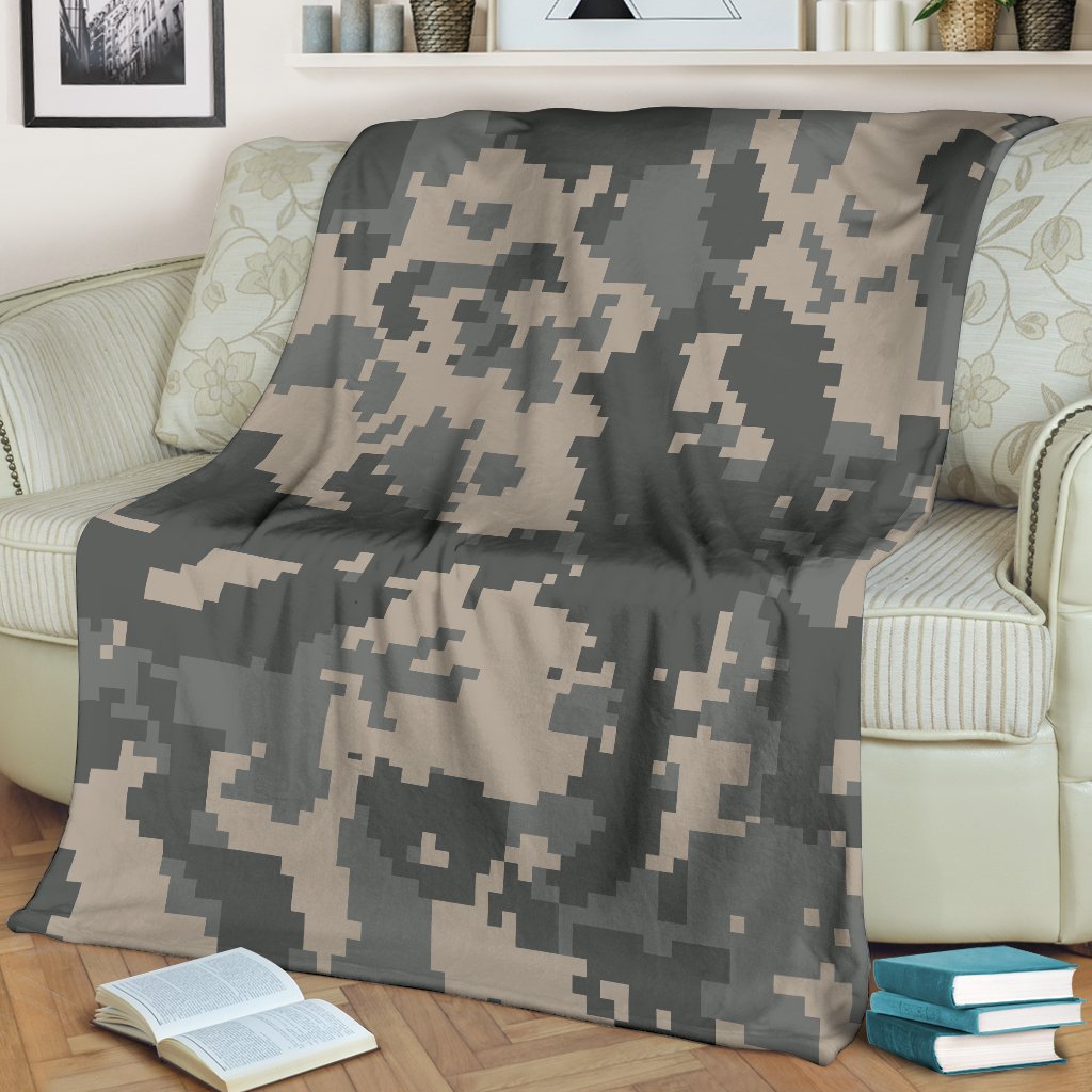 ACU Digital Camouflage Fleece Blanket