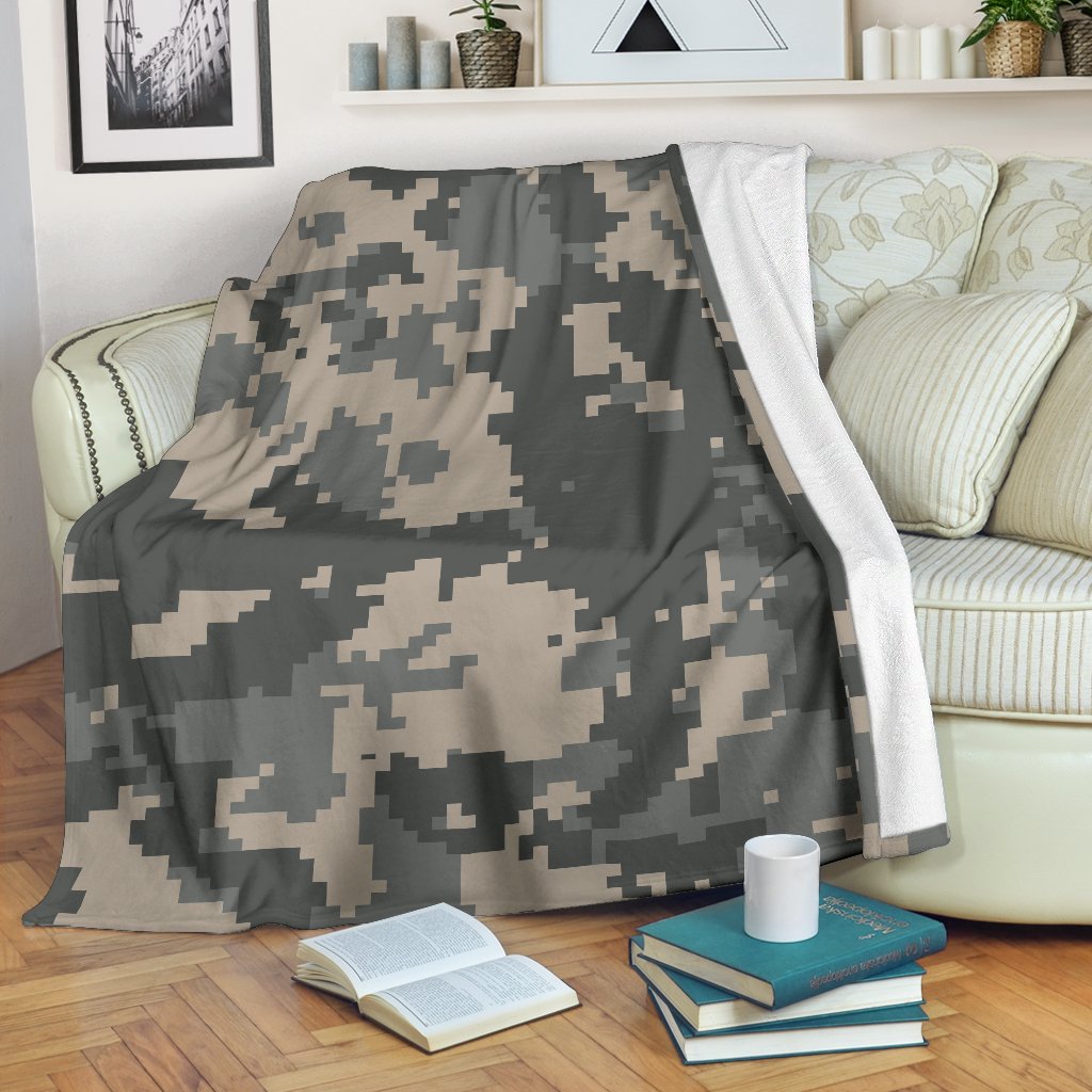 ACU Digital Camouflage Fleece Blanket