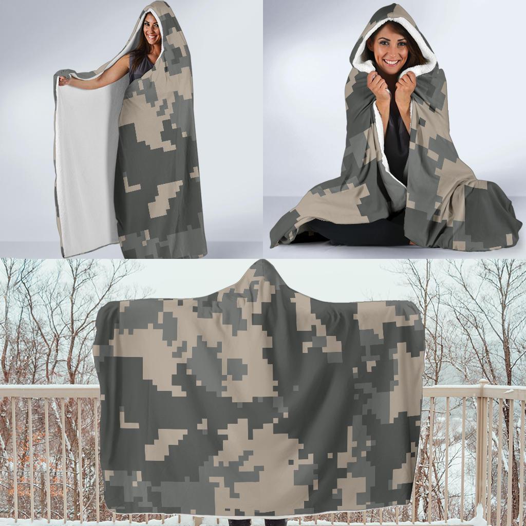 ACU Digital Camouflage Hooded Blanket-JTAMIGO.COM