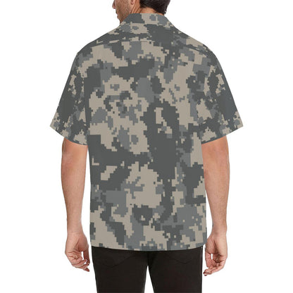 ACU Digital Camouflage Men Aloha Hawaiian Shirt