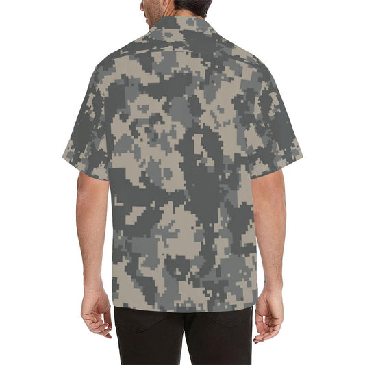 ACU Digital Camouflage Men Aloha Hawaiian Shirt