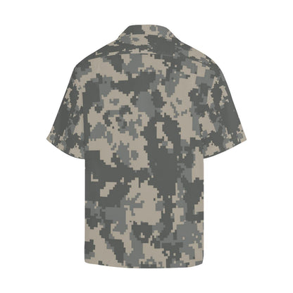 ACU Digital Camouflage Men Aloha Hawaiian Shirt