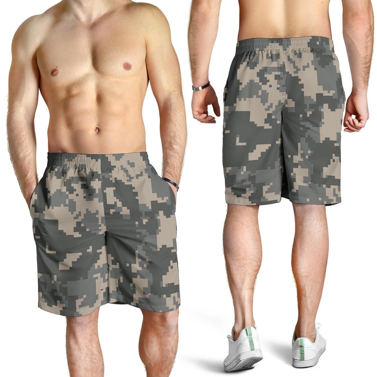 ACU Digital Camouflage Mens Shorts-JTAMIGO.COM