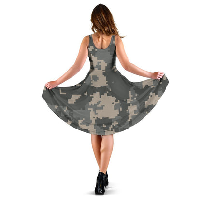 ACU Digital Camouflage Sleeveless Dress