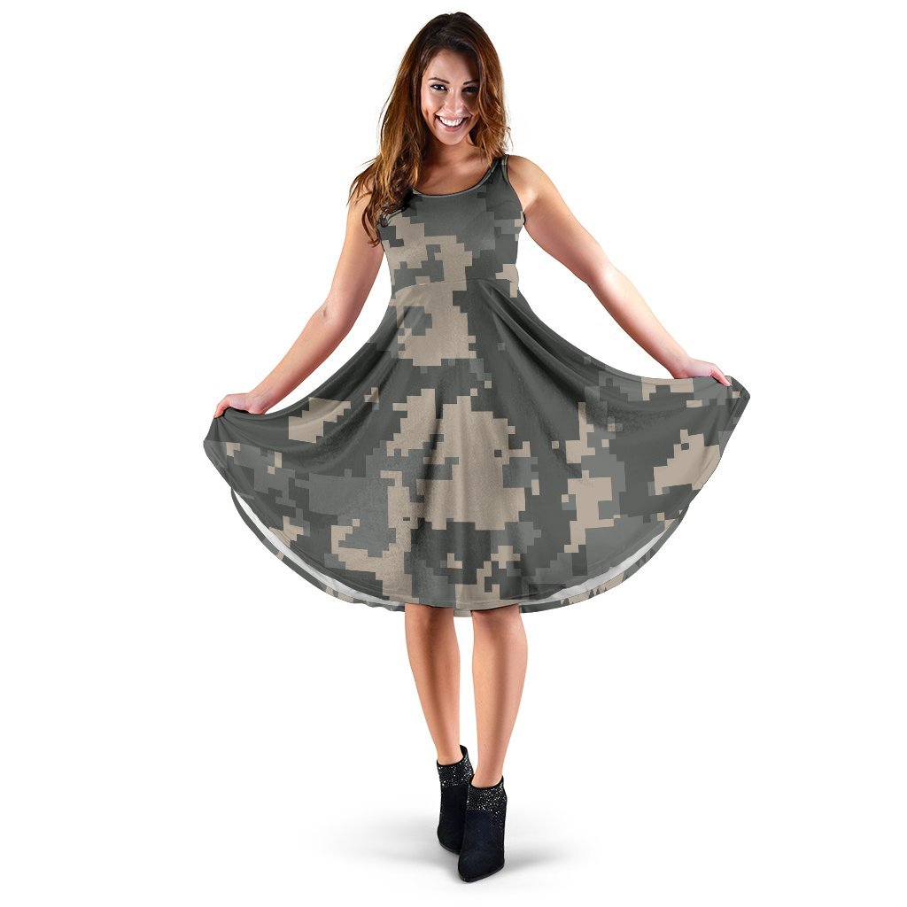 ACU Digital Camouflage Sleeveless Dress