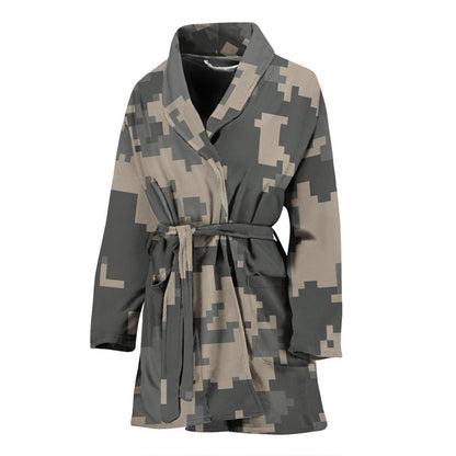 ACU Digital Camouflage Women Bath Robe-JTAMIGO.COM