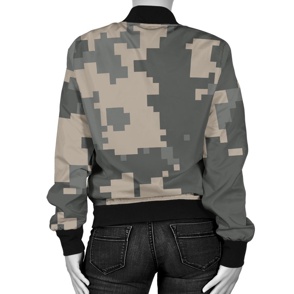 ACU Digital Camouflage Women Casual Bomber Jacket