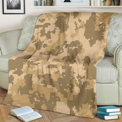 ACU Digital Desert Camouflage Fleece Blanket