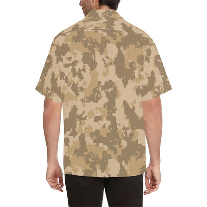 ACU Digital Desert Camouflage Men Aloha Hawaiian Shirt