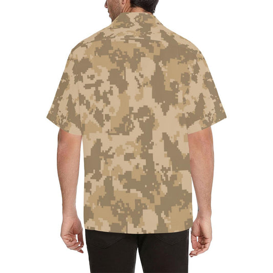 ACU Digital Desert Camouflage Men Aloha Hawaiian Shirt