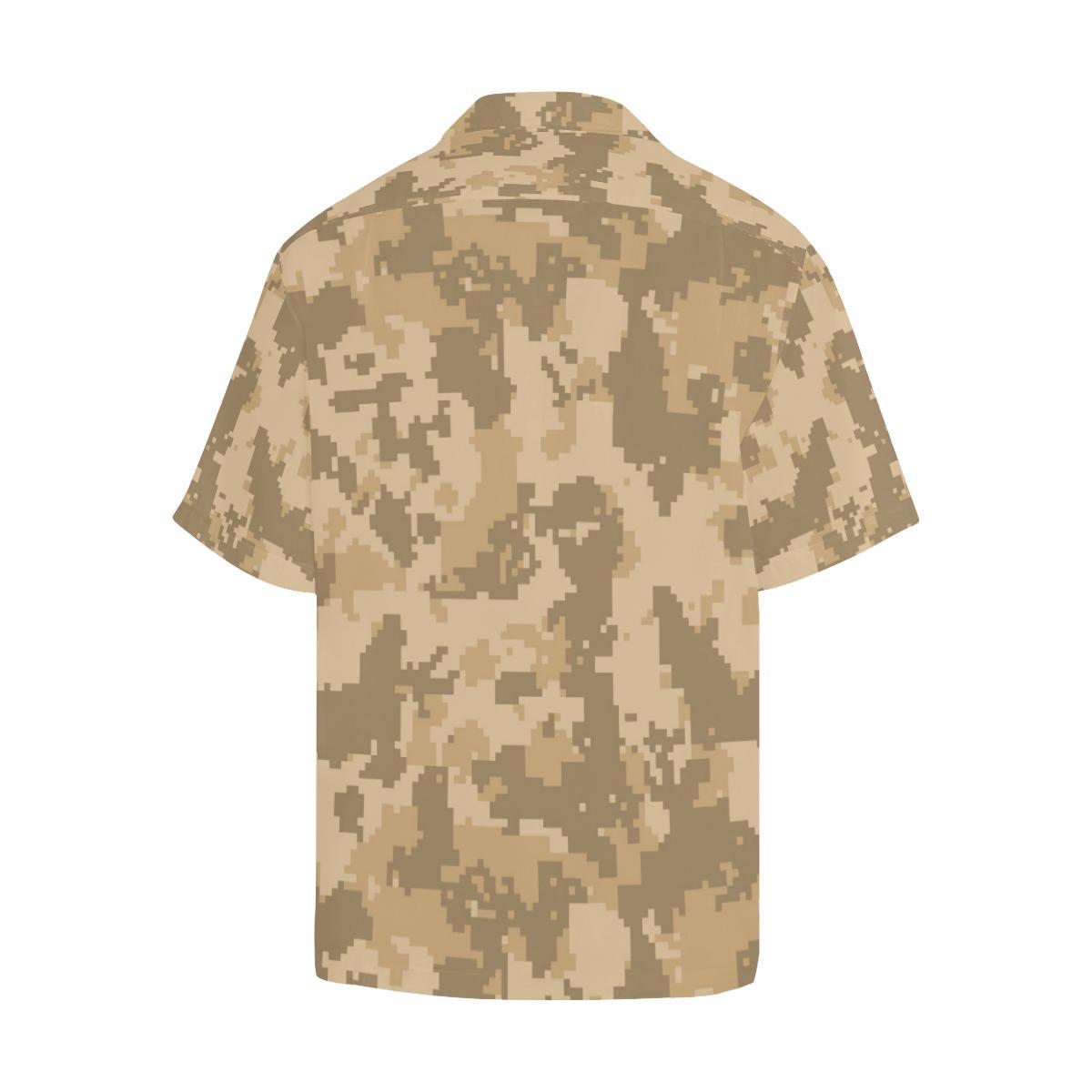 ACU Digital Desert Camouflage Men Aloha Hawaiian Shirt