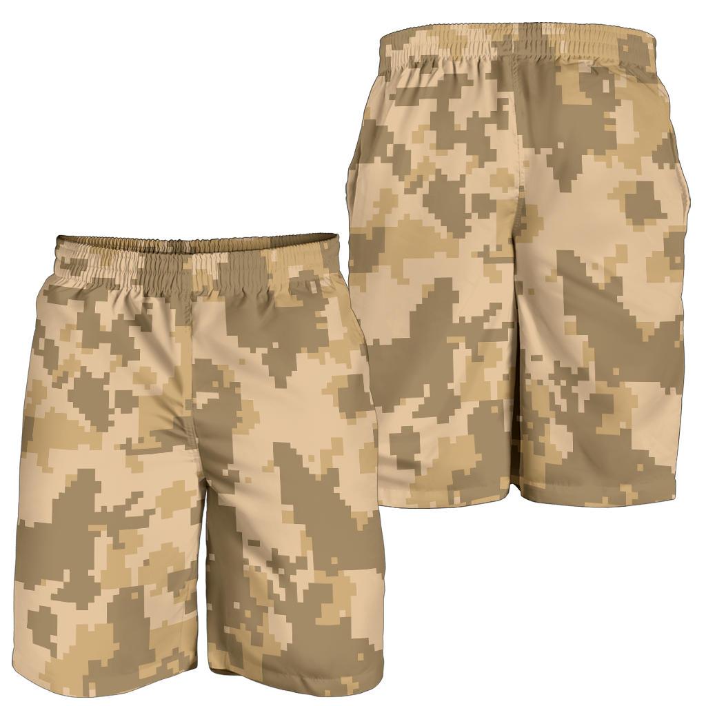 ACU Digital Desert Camouflage Mens Shorts-JTAMIGO.COM