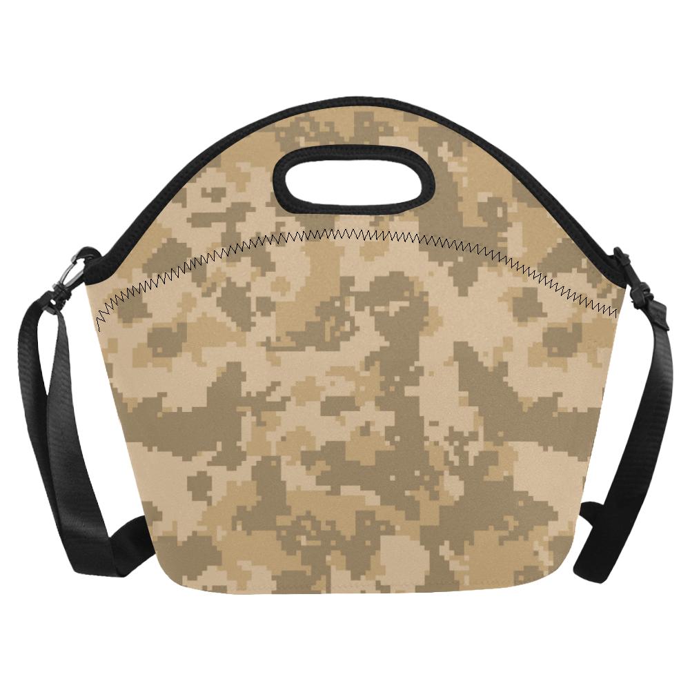 ACU Digital Desert Camouflage Neoprene Lunch Bag (Model 1669)(Large)-JTAMIGO.COM