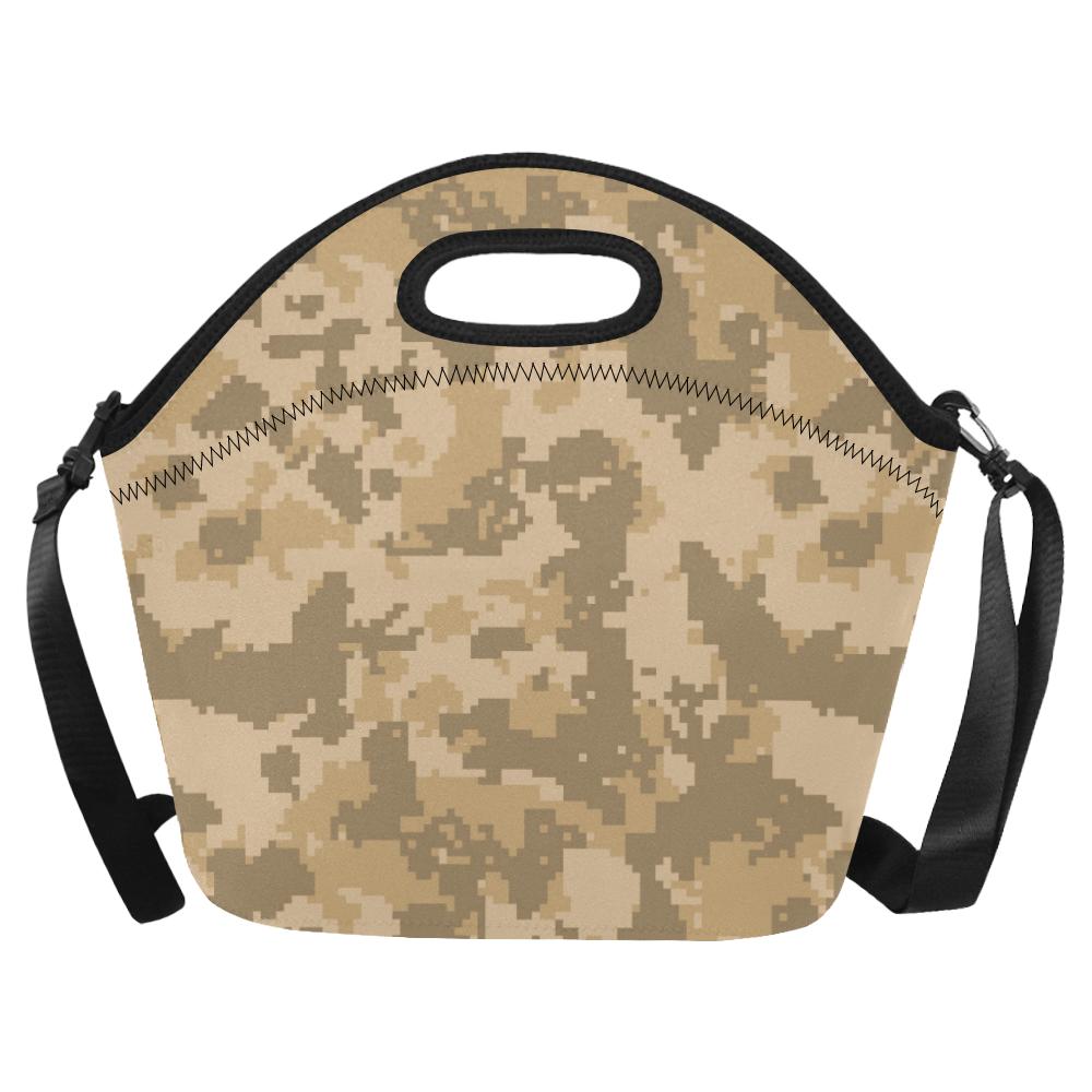 ACU Digital Desert Camouflage Neoprene Lunch Bag (Model 1669)(Large)-JTAMIGO.COM