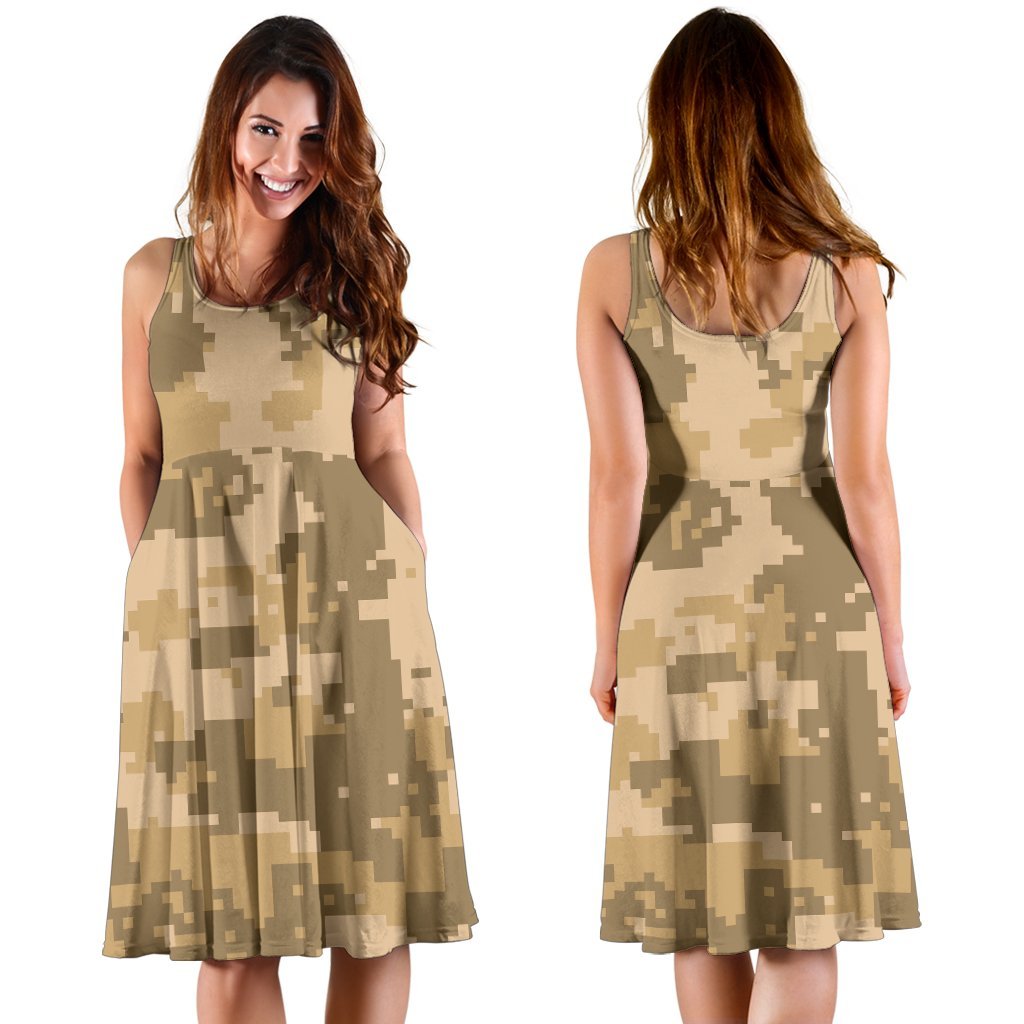ACU Digital Desert Camouflage Sleeveless Dress