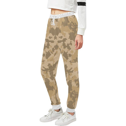 ACU Digital Desert Camouflage Unisex Casual Sweatpants (Model L11)-JTAMIGO.COM