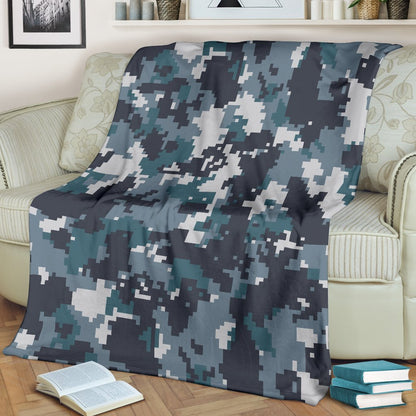 ACU Digital Urban Camouflage Fleece Blanket