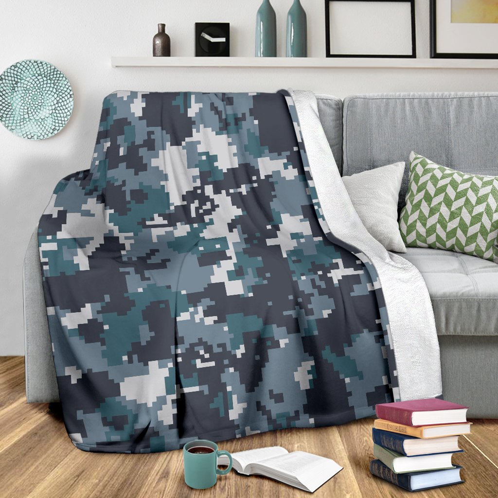 ACU Digital Urban Camouflage Fleece Blanket