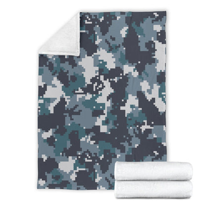 ACU Digital Urban Camouflage Fleece Blanket