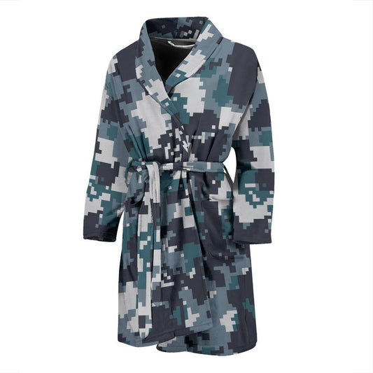 ACU Digital Urban Camouflage Men Bath Robe-JTAMIGO.COM