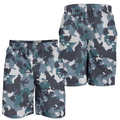 ACU Digital Urban Camouflage Mens Shorts-JTAMIGO.COM