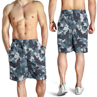 ACU Digital Urban Camouflage Mens Shorts-JTAMIGO.COM