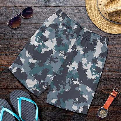 ACU Digital Urban Camouflage Mens Shorts-JTAMIGO.COM