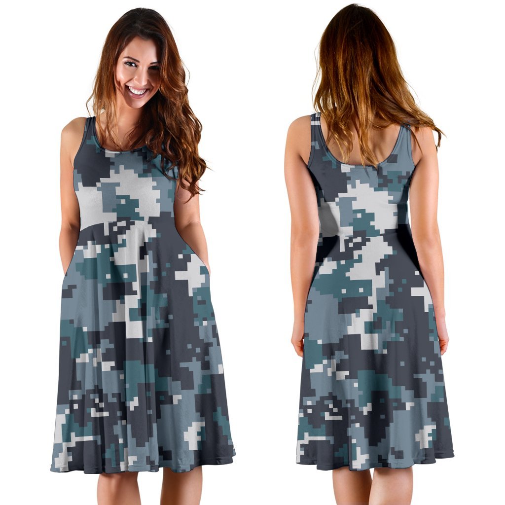 ACU Digital Urban Camouflage Sleeveless Dress