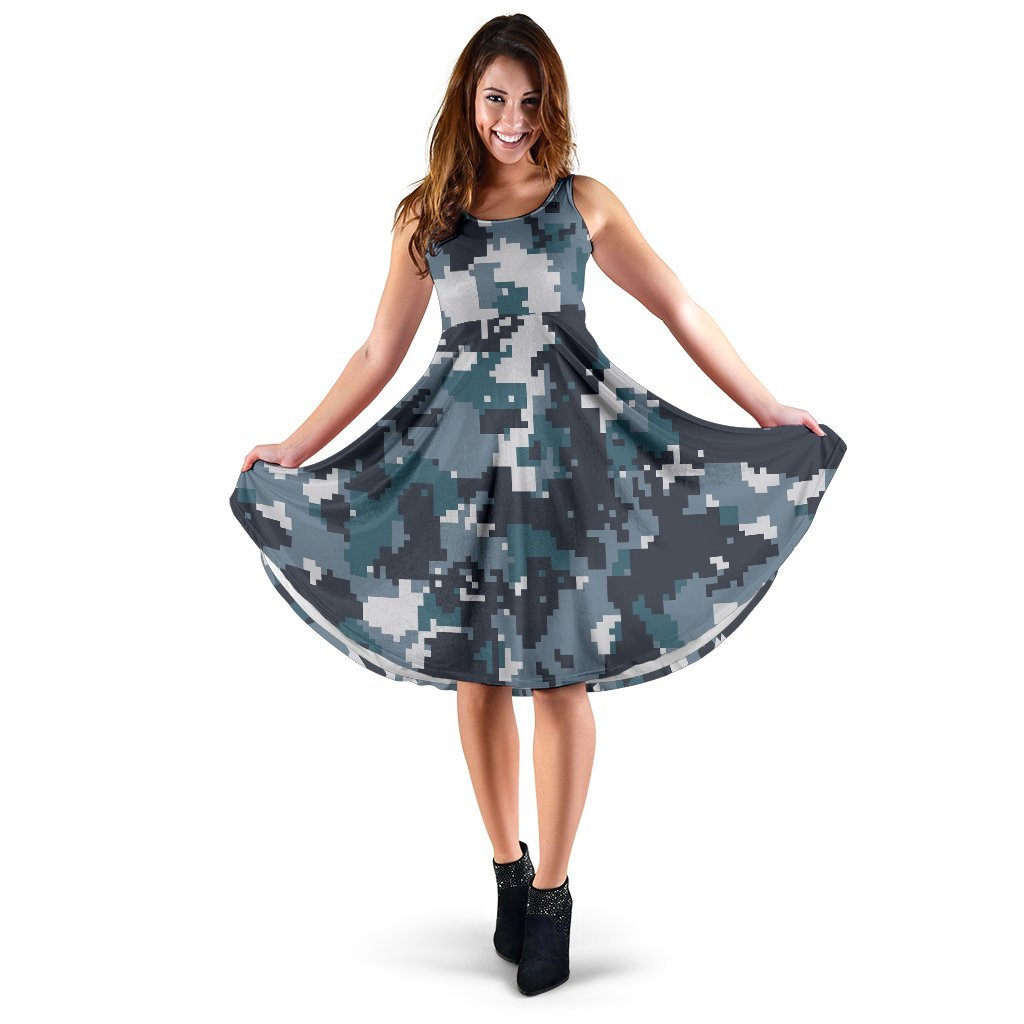 ACU Digital Urban Camouflage Sleeveless Dress