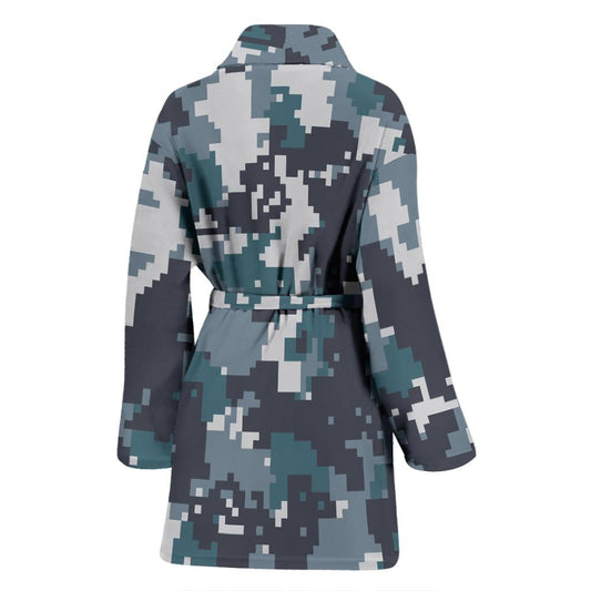 ACU Digital Urban Camouflage Women Bath Robe-JTAMIGO.COM