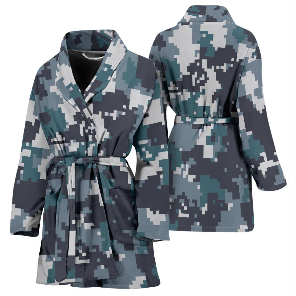 ACU Digital Urban Camouflage Women Bath Robe-JTAMIGO.COM