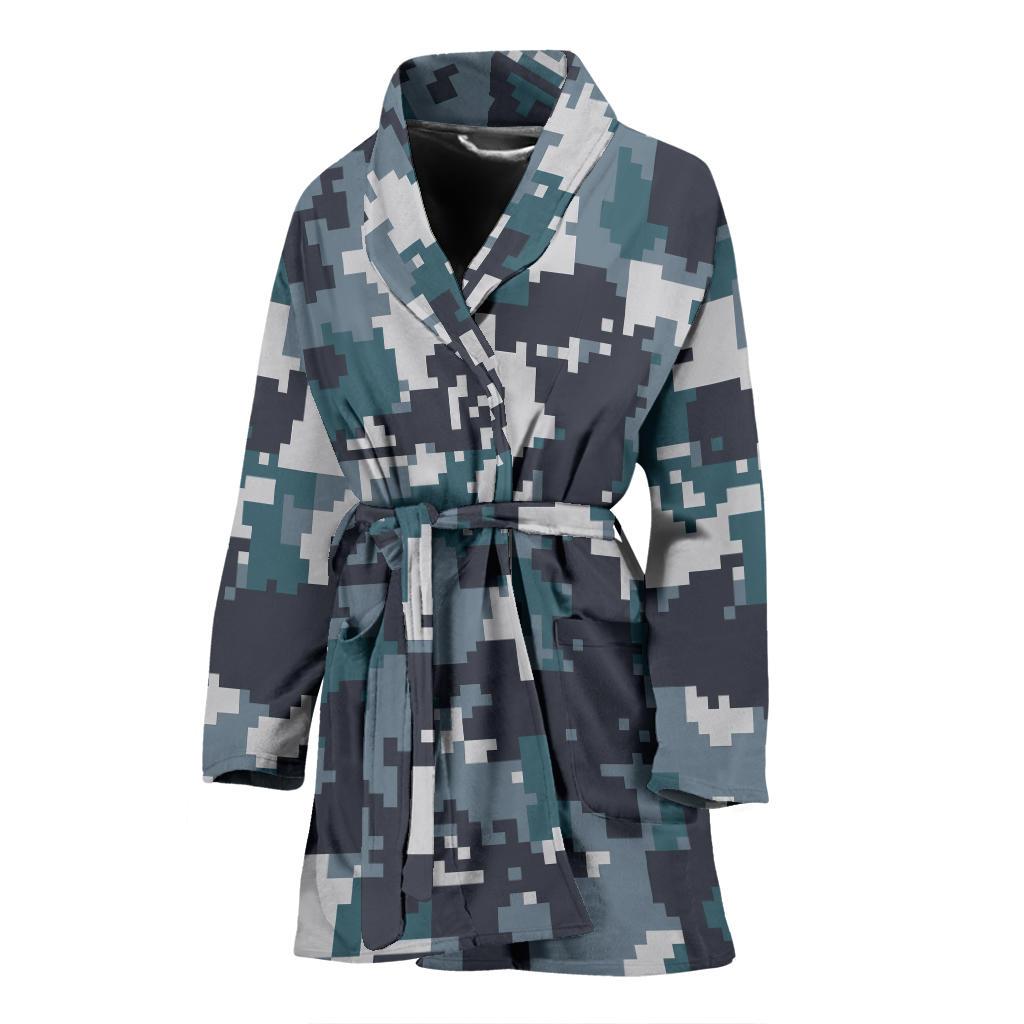 ACU Digital Urban Camouflage Women Bath Robe-JTAMIGO.COM