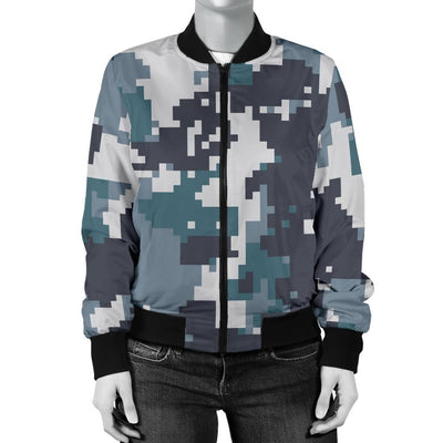 ACU Digital Urban Camouflage Women Casual Bomber Jacket
