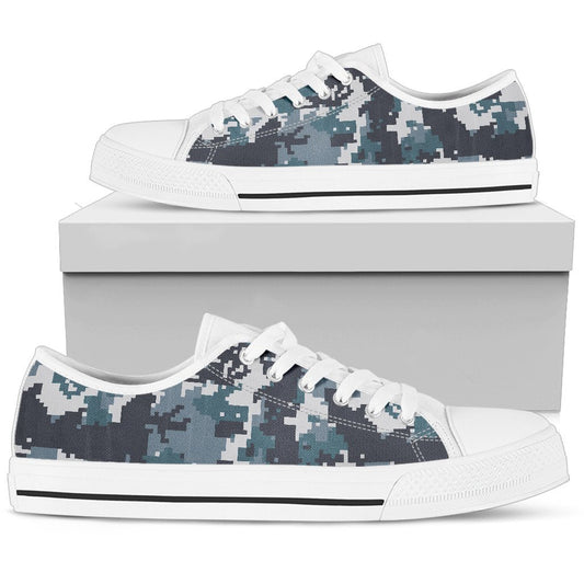 ACU Digital Urban Camouflage Women Low Top Shoes