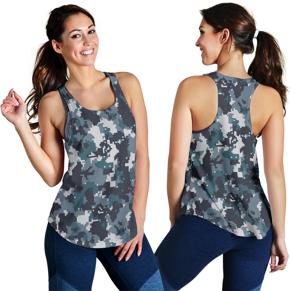 ACU Digital Urban Camouflage Women Racerback Tank Top