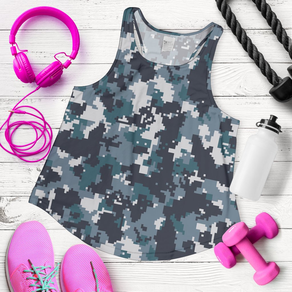 ACU Digital Urban Camouflage Women Racerback Tank Top