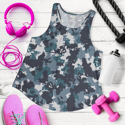 ACU Digital Urban Camouflage Women Racerback Tank Top