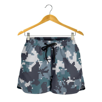 ACU Digital Urban Camouflage Women Shorts-JTAMIGO.COM